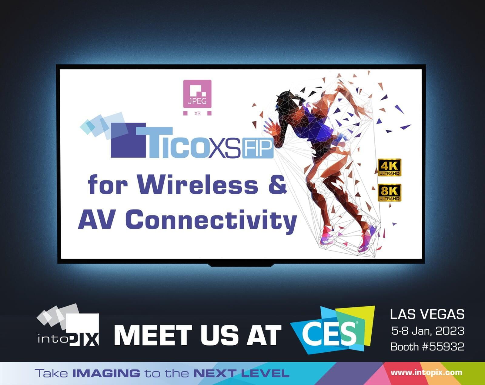 intoPIXは、CES Las Vegas 2023で、超低遅延ワイヤレスディスプレイコンセプトを展示 